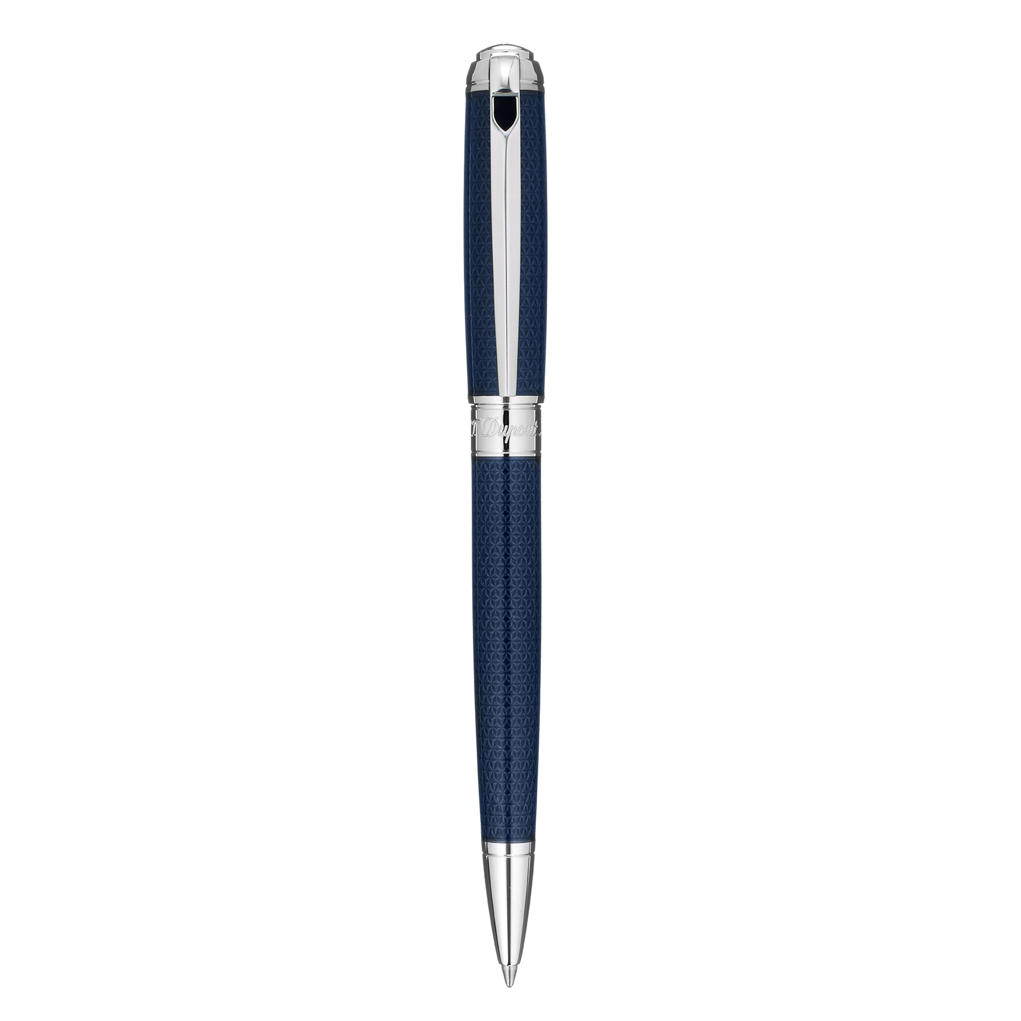 Ball Point Medium guilloche under blue lacquer