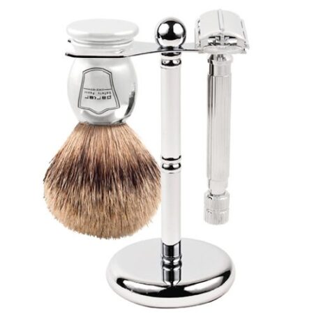 82R Safety Razor & Pure Badger 3-Piece Shave Set