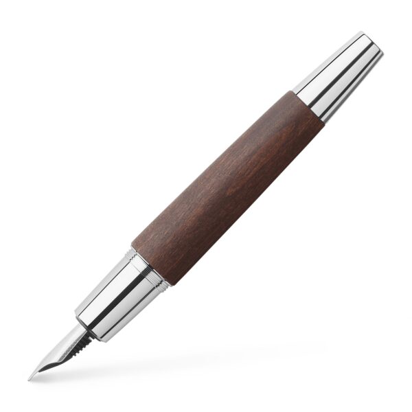 e-motion Fountain Pen, Pearwood Dark Brown - Broad - #148213