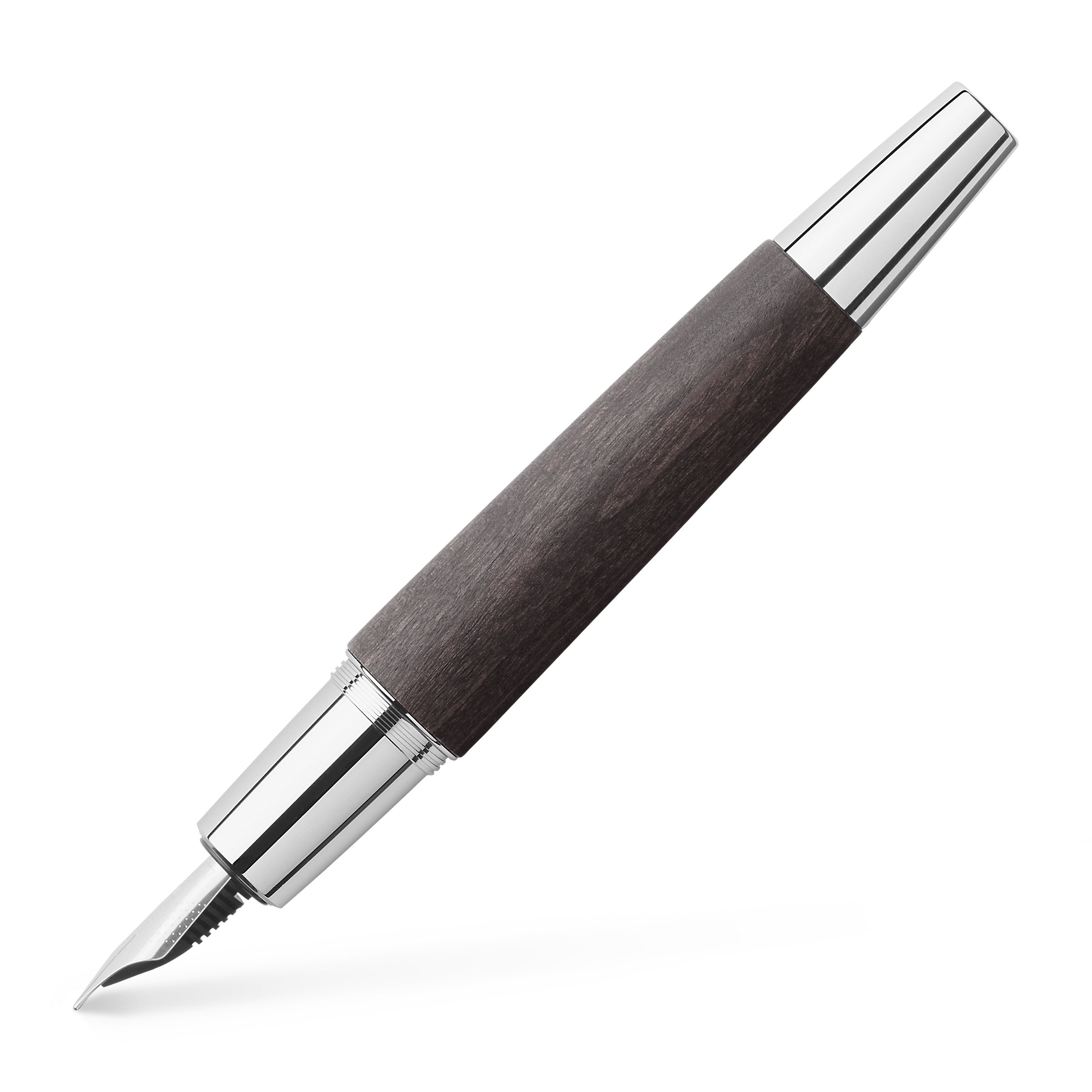 e-motion Fountain Pen, Pearwood Black - Broad - #148223