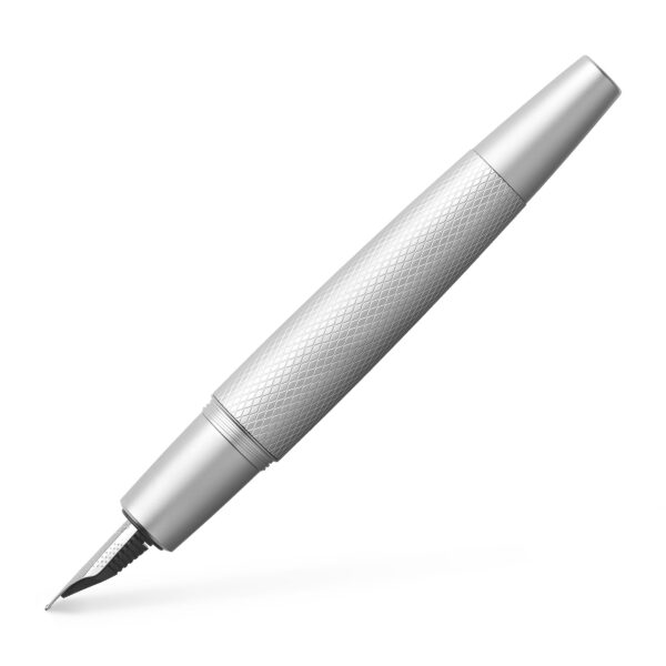 e-motion Fountain Pen, Pure Silver - Broad - #148673