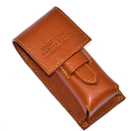 LPBR Saddle Leather Shaving Brush Case