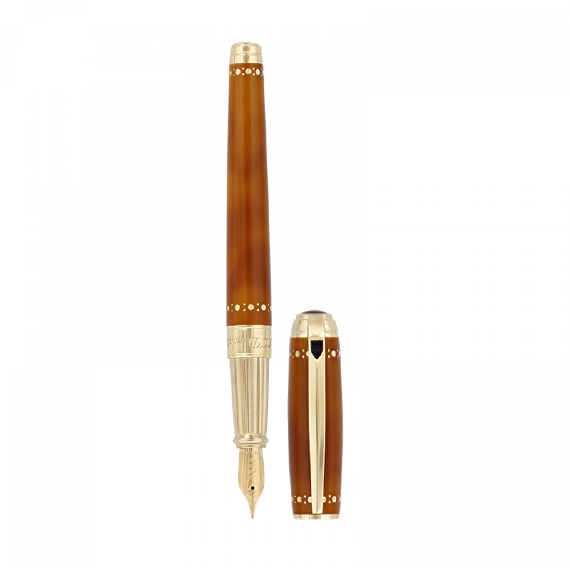 LINE D FOUNTAIN PEN DERBY GOLD