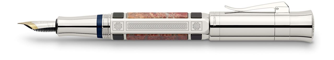 Fountain pen, Pen of the Year 2014 platinum-plated, Medium - Image 3