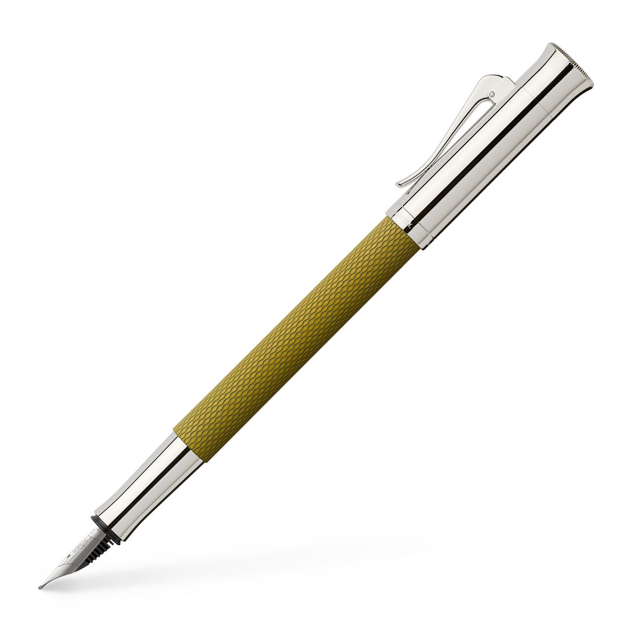 Fountain pen Guilloche Olive Green F