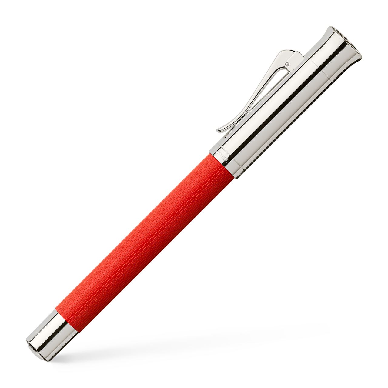 Fountain pen Guilloche India Red F - Image 4