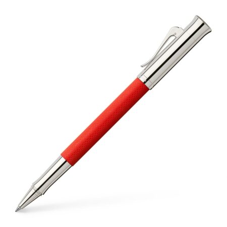 Rollerball pen Guilloche India Red