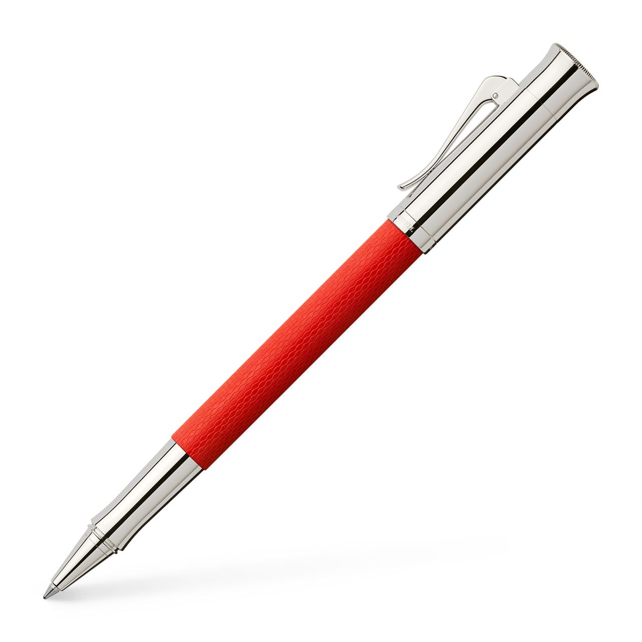 Rollerball pen Guilloche India Red