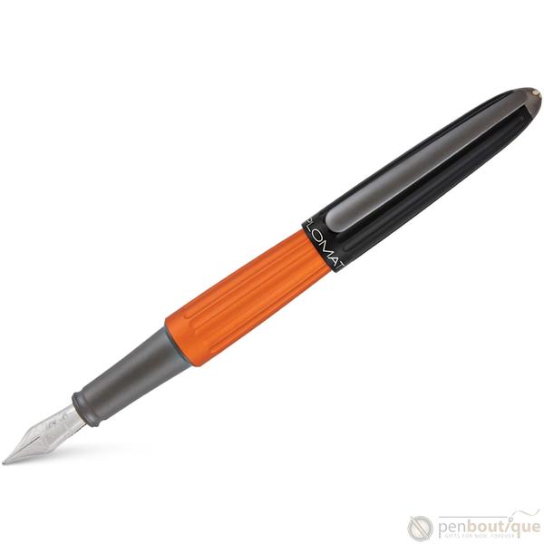 Diplomat Aero 14K Fountain Pen - Black/Orange - Image 2