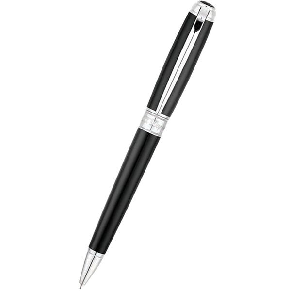 S T Dupont Line D Ballpoint Pen - Black - Palladium Trim - Image 3
