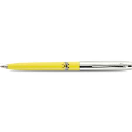 Fisher Space Pen Yellow w/ Checkered Flag Cap-o-Matic Ballpoint Pen