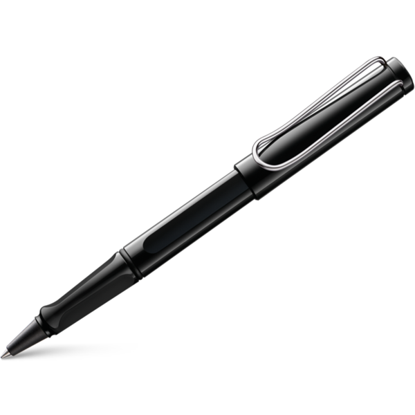 Lamy Safari Shiny Black Rollerball Pen - Image 2