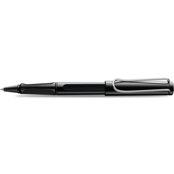 Lamy Safari Shiny Black Rollerball Pen - Image 4