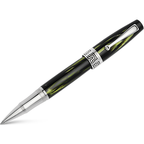 Montegrappa Extra 1930 Celluloid Rollerball Pen-Bamboo Black - Image 2