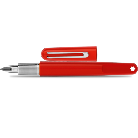 Montblanc M Fountain Pen - Red - Medium