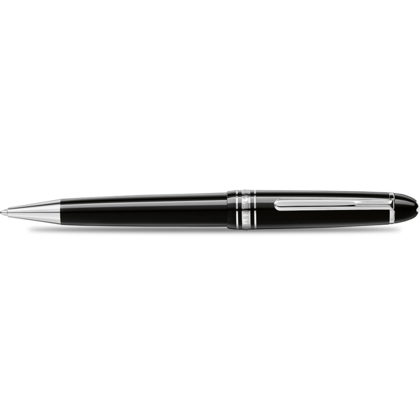 Montblanc Meisterstuck Ballpoint Pen - Black - Platinum Trim - Midsize