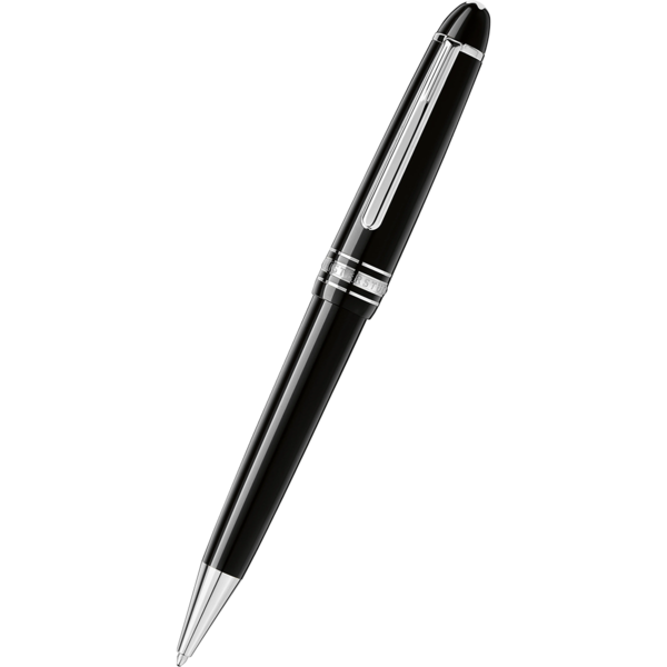 Montblanc Meisterstuck Ballpoint Pen - Black - Platinum Trim - Midsize - Image 3