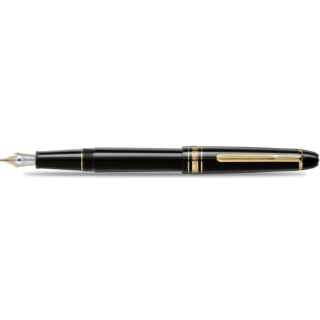 Montblanc Meisterstuck Fountain Pen - M145 Black - Gold Trim - Classique