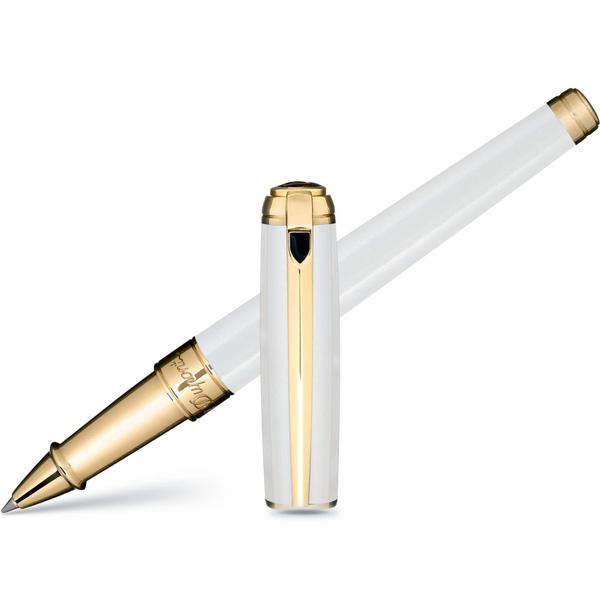 S T Dupont Line D Rollerball Pen - Pearl White