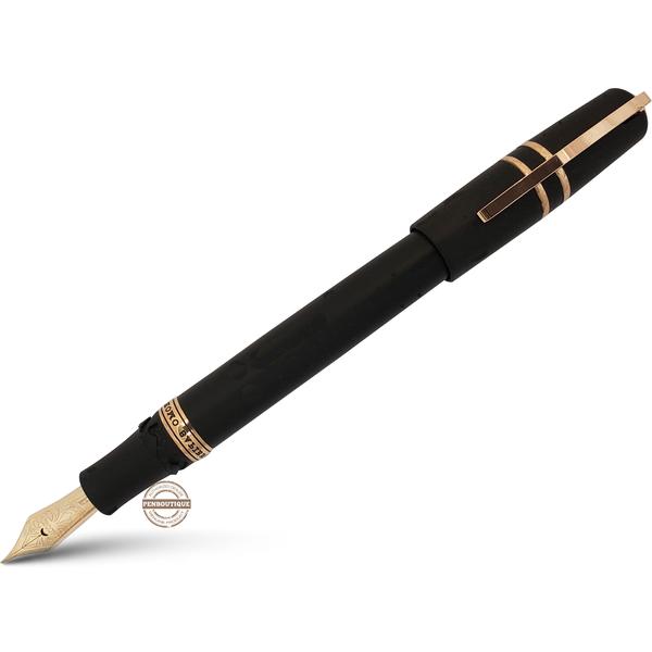 Visconti Homo Sapiens Fountain Pen – Volcano Lava Black – Bronze Trim - Image 4