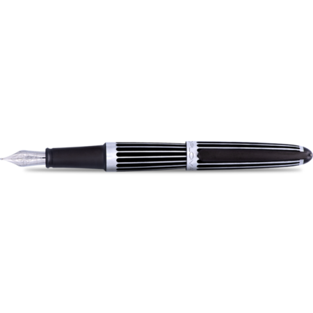 Diplomat Aero Fountain Pen - Stripes Black