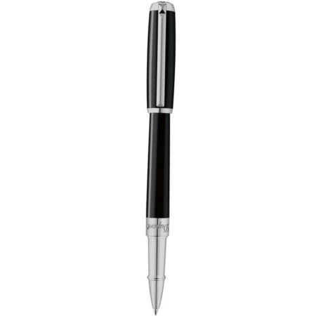ST Dupont Line D Black with Palladium Trim Medium Rollerball Pen