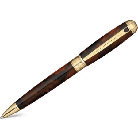 S T Dupont Atelier Line D Ballpoint Pen - Brown - Large