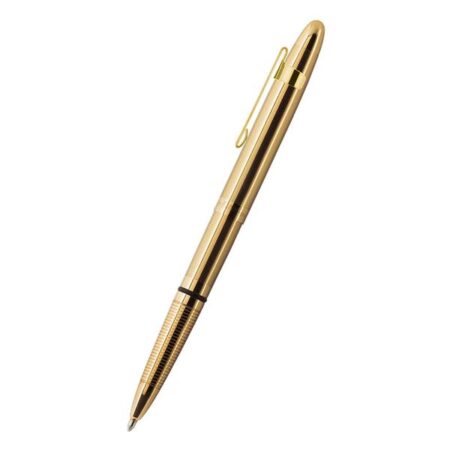 Fisher Space Pen Lacquered Brass with Clip Bullet Ballpoint Pen