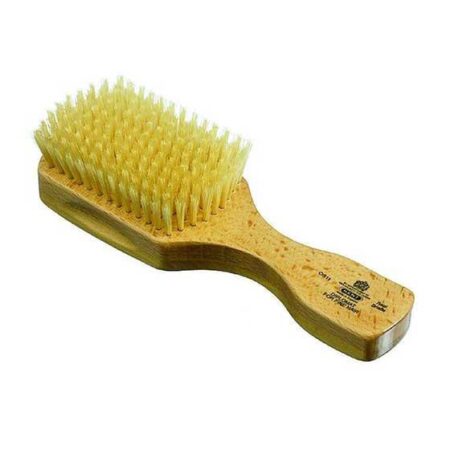 Kent Men's Brush, Rectangular Head,Soft White Bristles, Satinwood