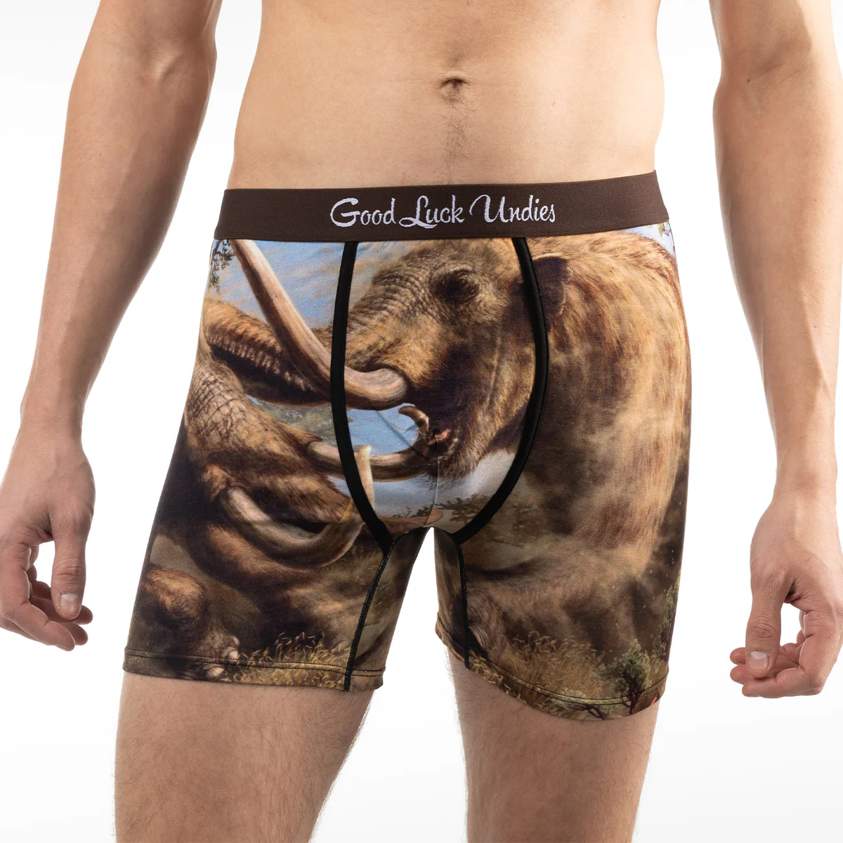 men's mammoths fighting underwear