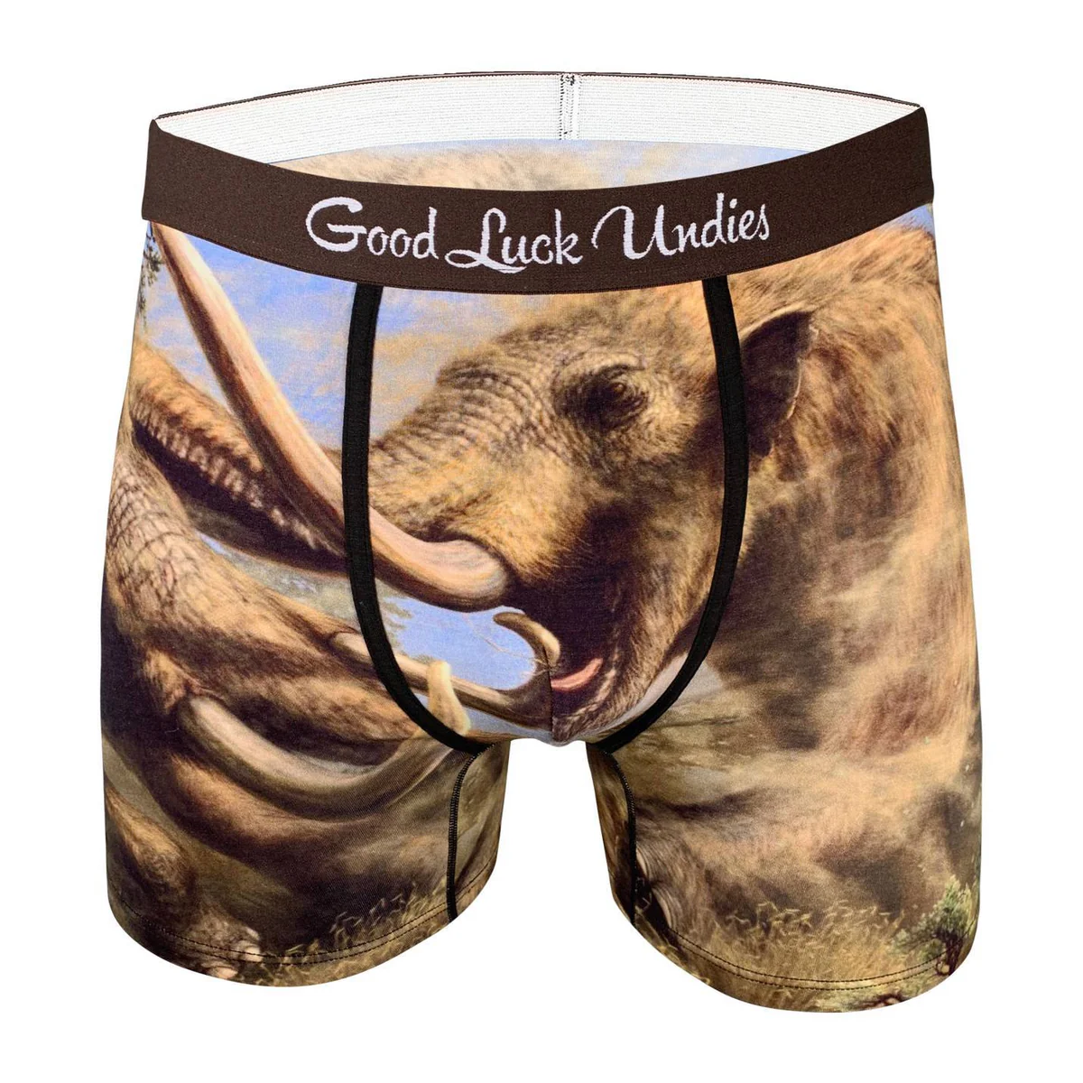 men's mammoths fighting underwear