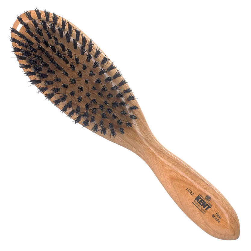 ladies finest cherrywood pure black bristle oval brush