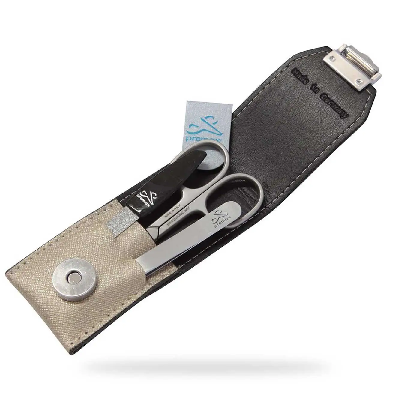 3 piece manicure set elegance line black