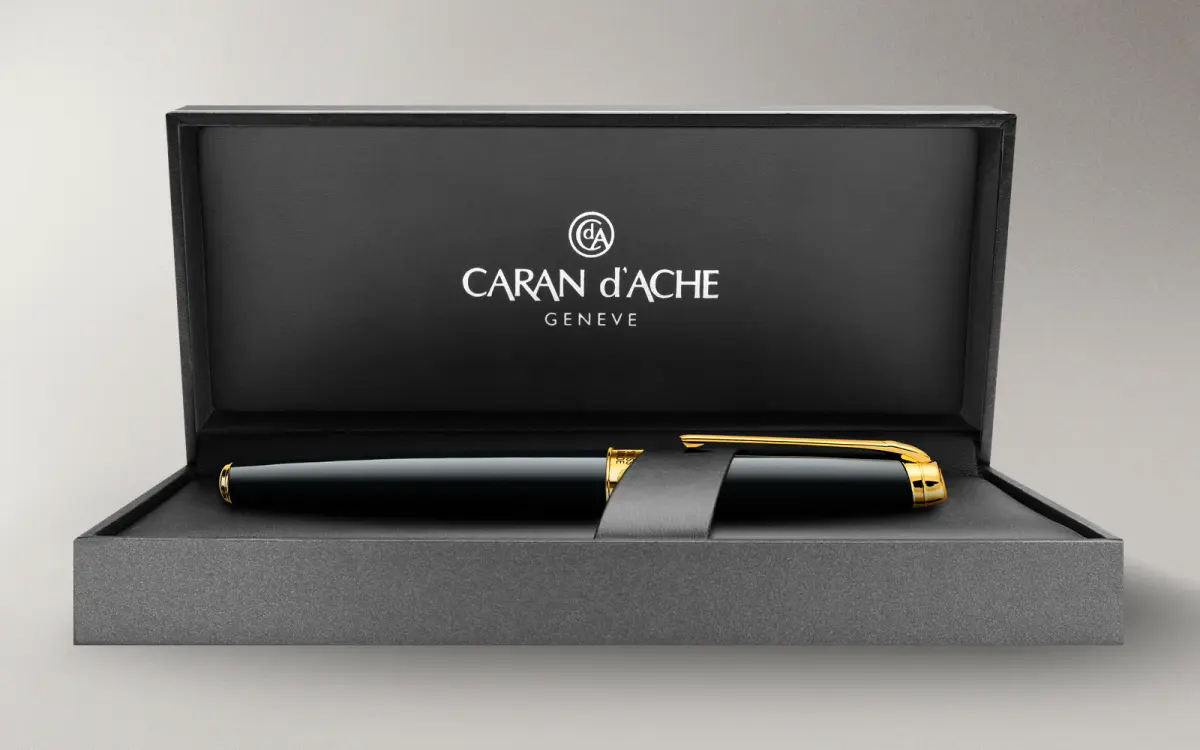 caran d’ache leman ebony black fountain pen